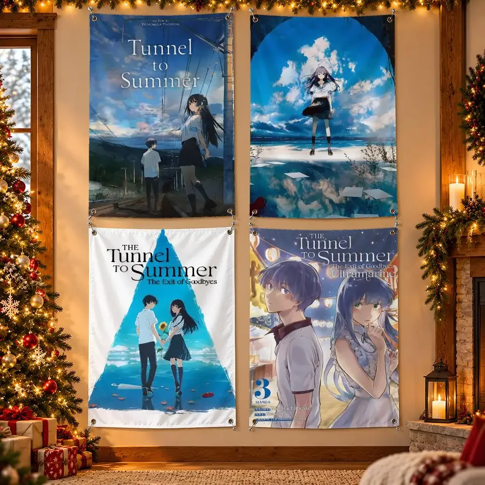 The Tunnel To Summer, The Exit Of Goodbyes Flags Wall Hanging Banner For Bedroom Living Room Outdoor Party Decor
