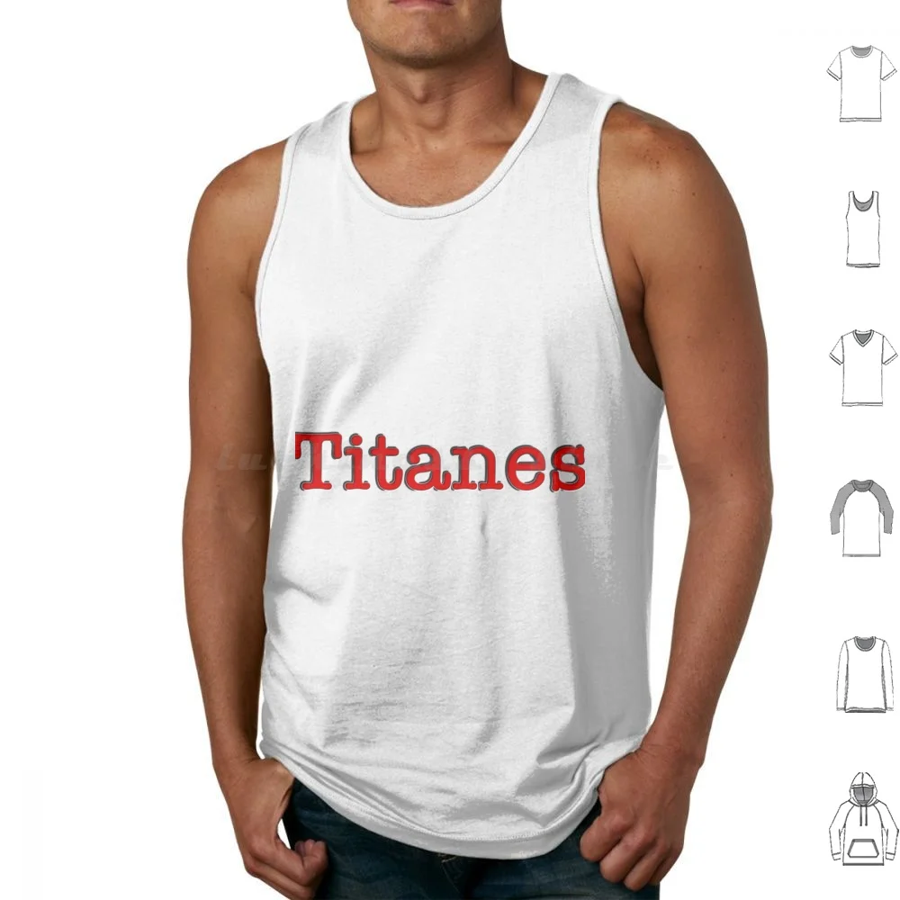 Titanes Tank Tops Print Cotton Exatlón México Titanes Heroes Competition Reality Tv Mexico