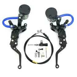 Motorcycle Universal CNC Hydraulic Clutch Levers Brake handles Pump Master Cylinder Kit For Motocross Dir Bike Moto accesorios