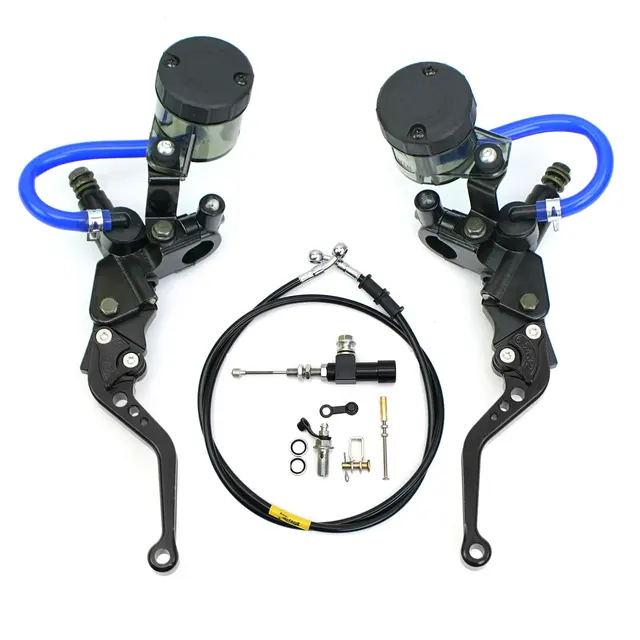 Motocykl uniwersalne CNC hydrauliczne dźwignie sprzęgła uchwyty hamulcowe zestaw pompy pompy dla Motocross Dir Bike Moto accesorios