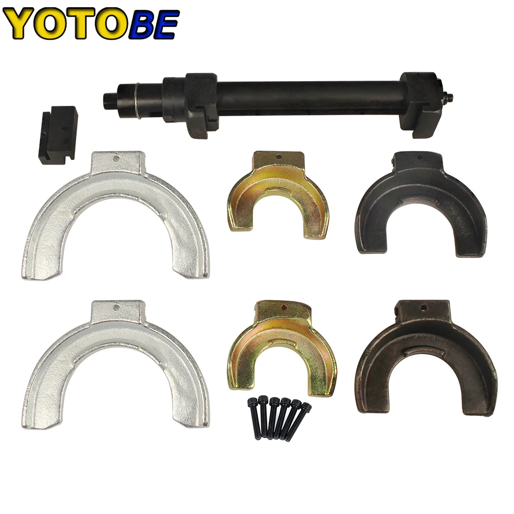 Universal Shock Absorber Spring Compressor Kit Interchangable Fork Strut Coil Spring Compressor Extractor Auto Tool