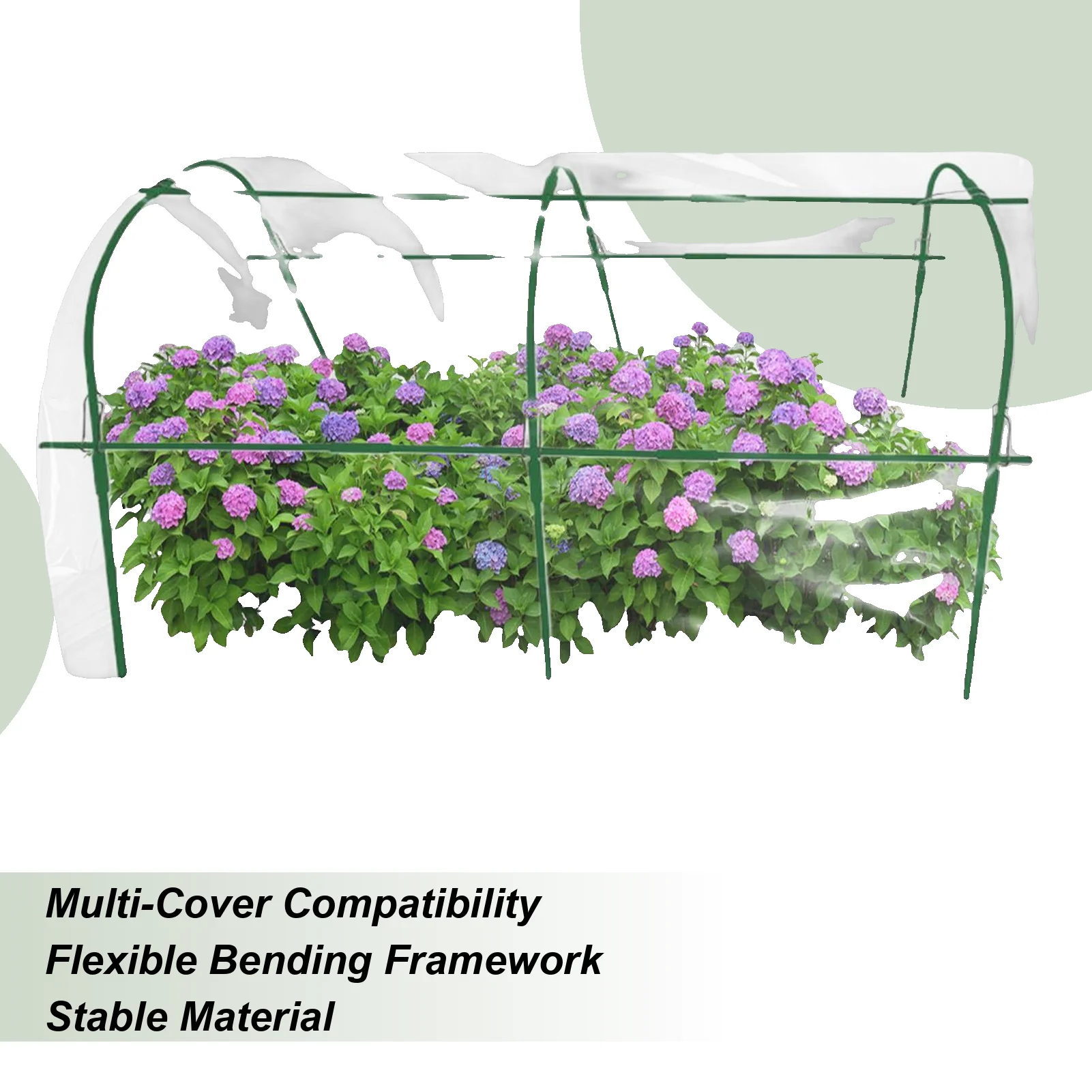 

Garden Hoop For Raised Beds Backyard Plant Tunnel Flexible Planting Hoop Grow Tunnel For Garden Orchard Flowerbed Lawn