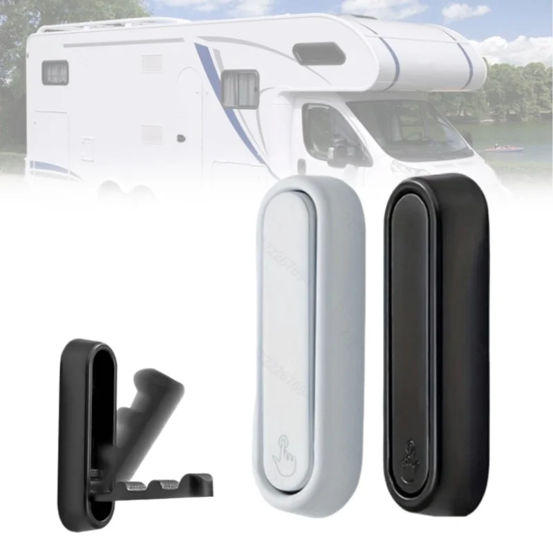 

2pcs Durable Aluminum Alloy Towel Hooks For RV Camper Carvan Foldable Rust-Resistant Storage Rack Organizater Accessories