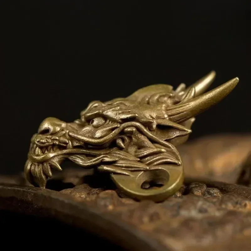 2026 Brass Faucet Pendant, Dragon and Chinese Zodiac the Year of the Loong Necklace Original Design Luxury Ins Fashion