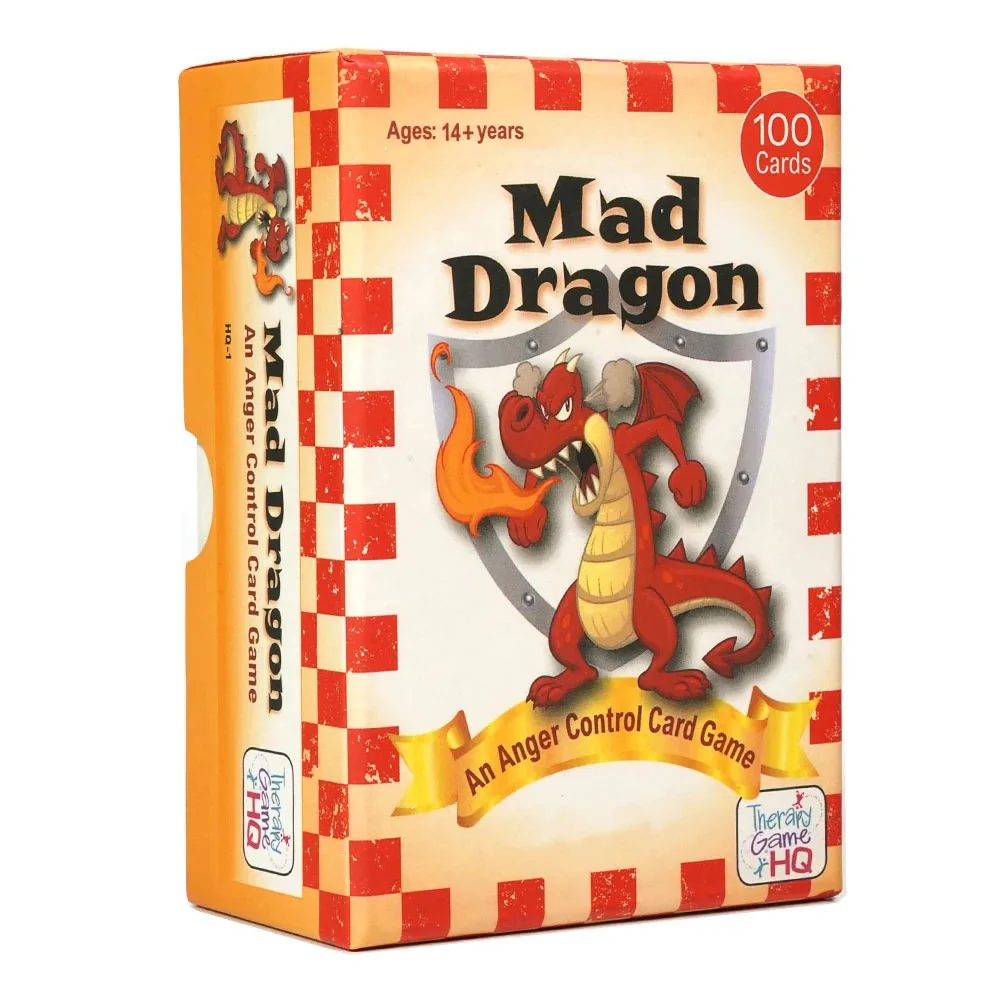 

Карточная игра Mad Dragon, карта с контролем гнева, забавная терапевтическая настольная игра, обучение, контроль гнева, 100 шт., карта