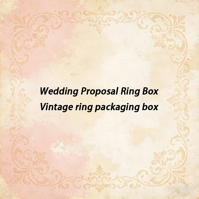 Vintage Ring Box Luxury Ring Storage Organizer Boxes Wedding Proposal Rings Packaging Case Exquisite Holiday Gifts