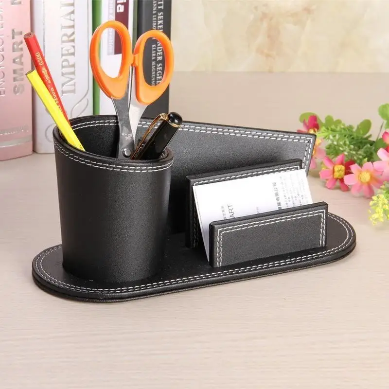 Pen Holder Desk Organizer Stationery 2021 for School Supplies Desktop Office Accessories Pencil Holder Brush Stand