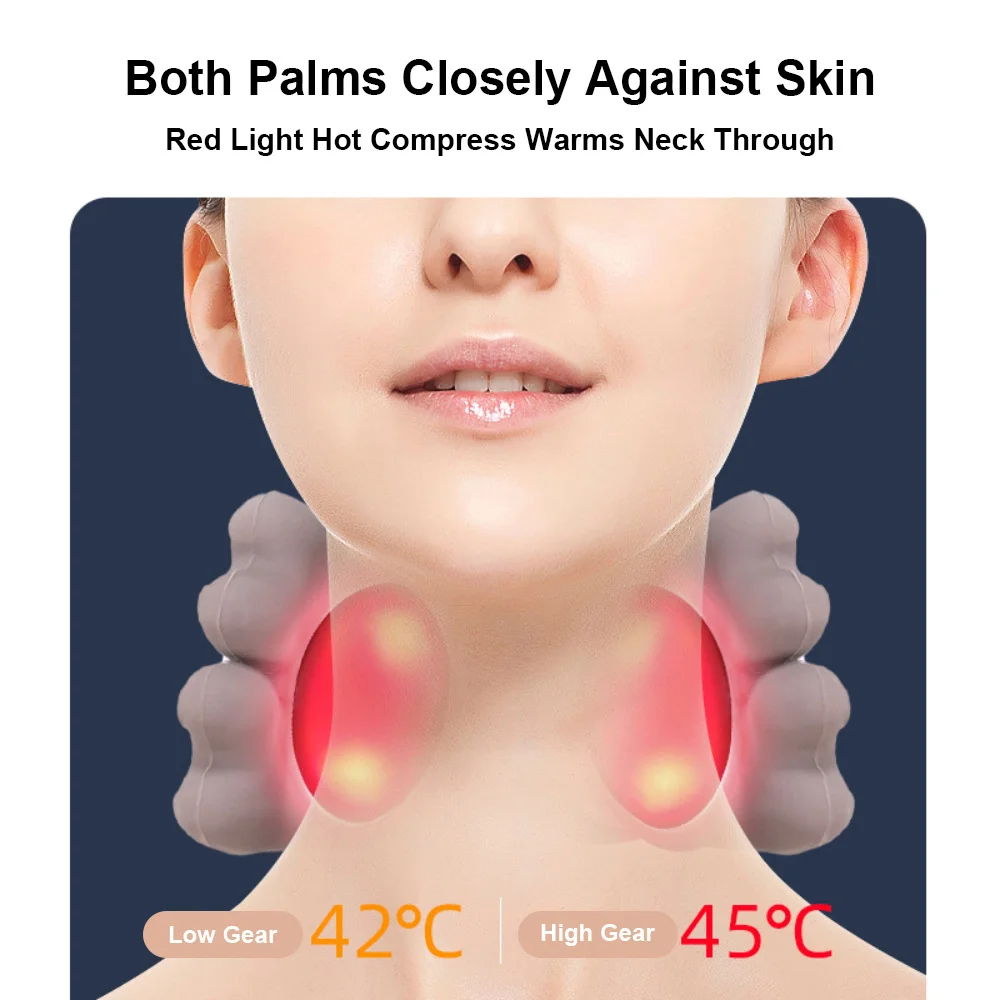 

Bionic Neck Shoulder Massager 3-Level Shiatsu Kneading Deep Tissue Cervical Trapezius Fatigue Relief Relax Neck Masajeador