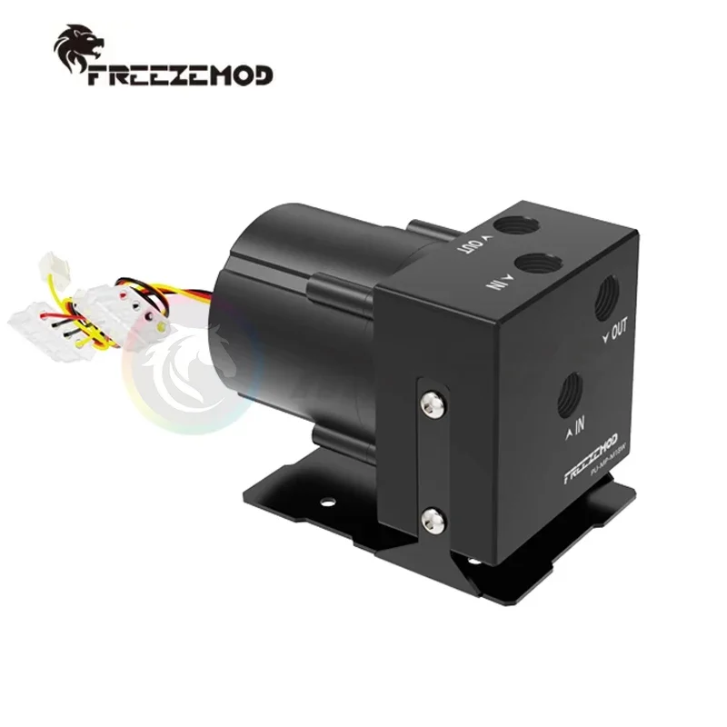 مضخة تبريد مياه FREEZEMOD PC قابلة للرفع 7 أمتار، تدفق 1200 ساعة/لتر سرعة قابلة للتعديل باللون الأسود