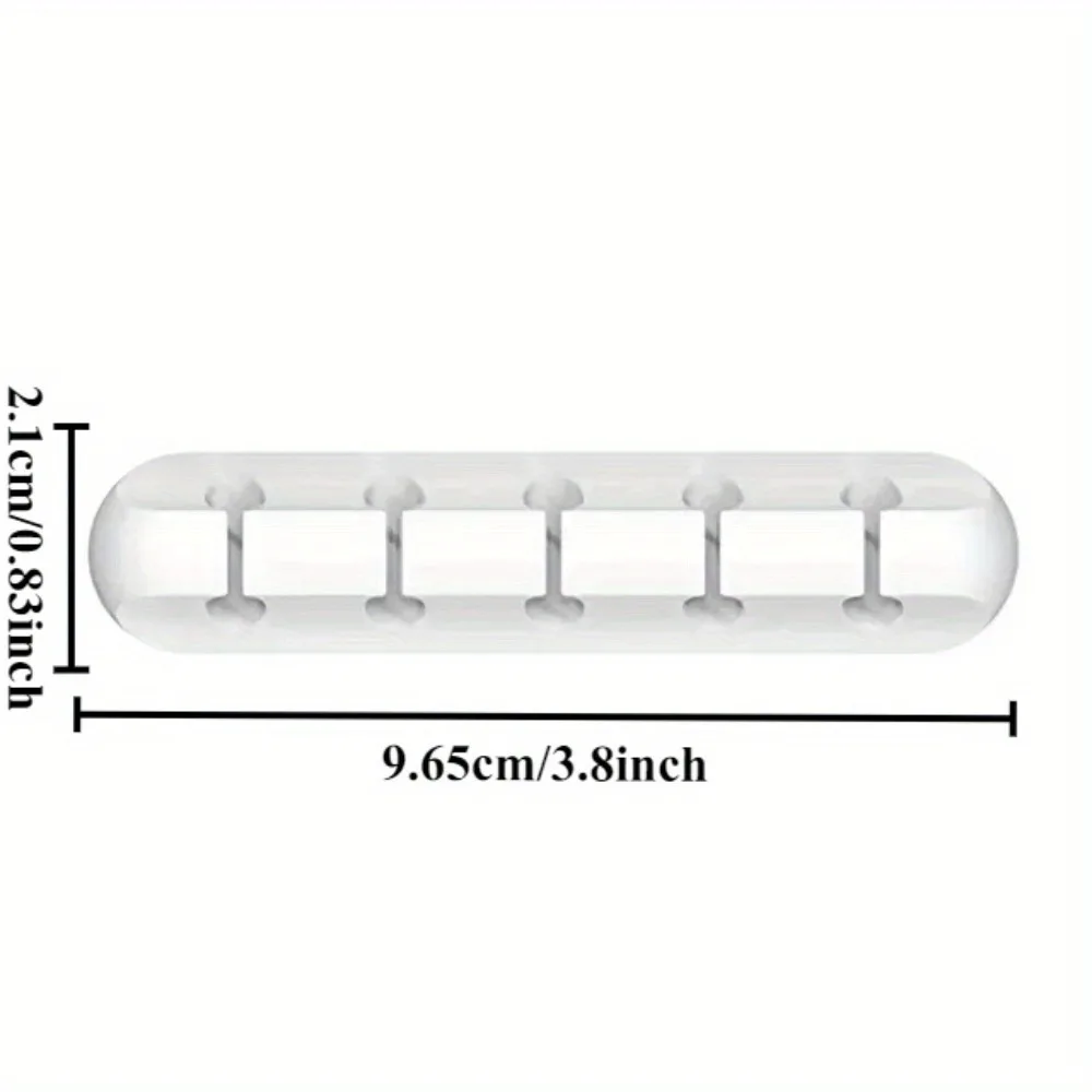 2PCS USB Cable Organizer Clip Mouse Keyboard Earphone Desktop Charging Cable Storage Protector Self-Adhesive Fixing Hook