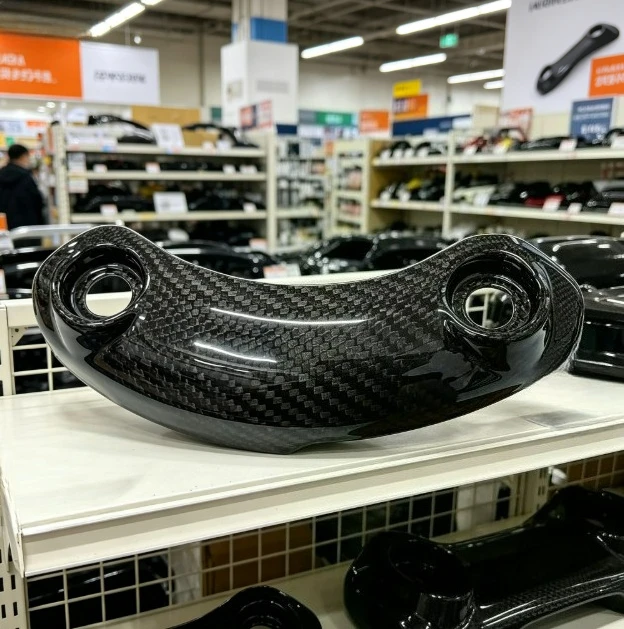 Real Carbon Fiber Engine Clutch Guard Crash Protection for Kawasaki Vulcan S 650 2015-2025 Motorcycle Accessories
