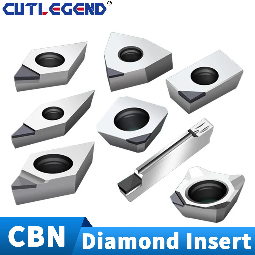 2PCS CBN Diamond Inserts Cutter Tool APKT1135 RPMT1204 TCMT110204 TNMG WNMG VCGT 16IR MGMN 16ER Lathe Internal Turning Tools