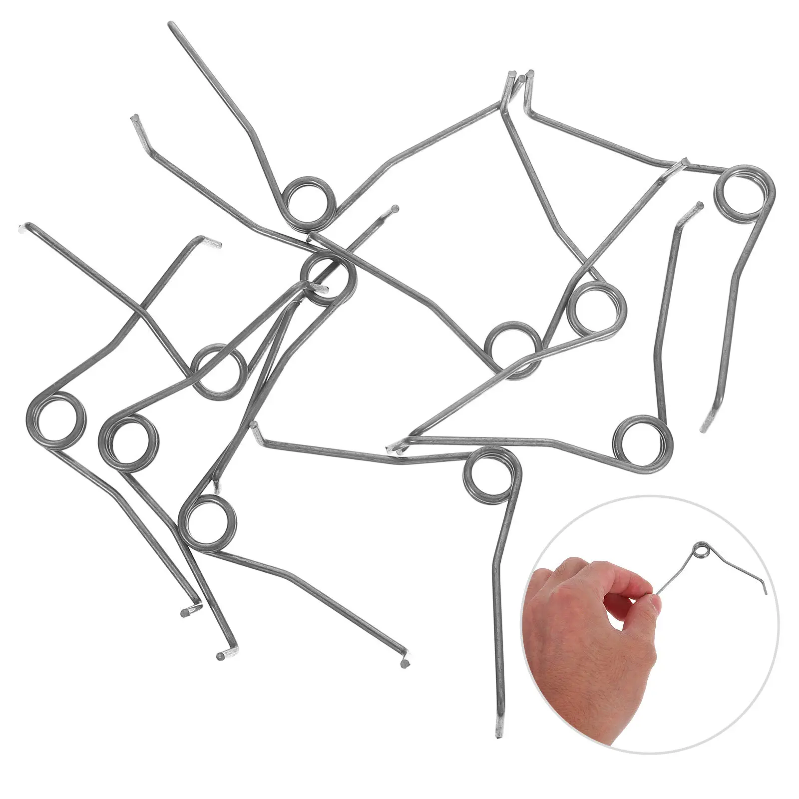 

10Pcs V-Shaped Pruner Replacement Springs Precision Spring Steel Parts for Pruning Shears Garden Shears Pruner Repair Tool