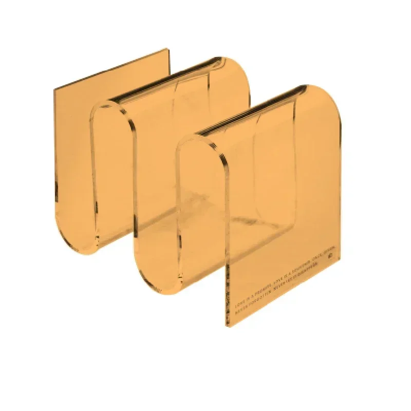 

Transparent Acrylic Modern Minimalist Side Table Hotel Homestay Style Magazine Multi-Layer Storage Rack