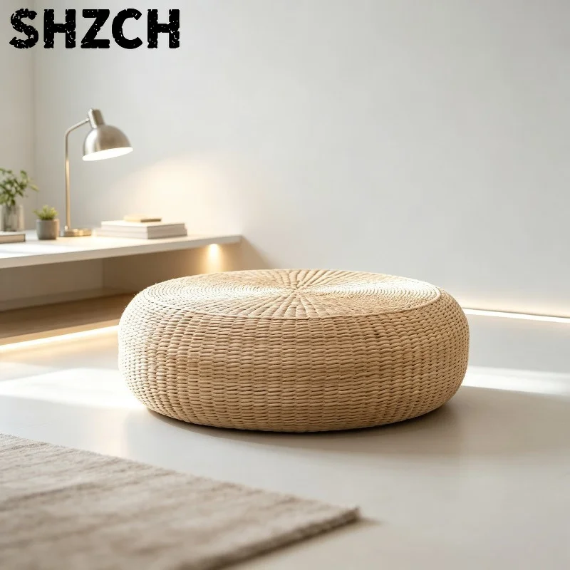 Japanese Japanese Tatami Straw Cushion, Rounded-edge Handwoven Floor Mat Meditation Pad, Comfortable Zafu Kneeling Pillow for Yoga Home. - Aliexpress Deal