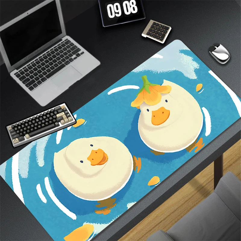 Pattern Game Kawaii HD Mousepad Pad Rubber Mouse Mat Desk Gaming Non Slip Table Mat PC Gamer Cabinet Mousepad Duck Keyboard Pad