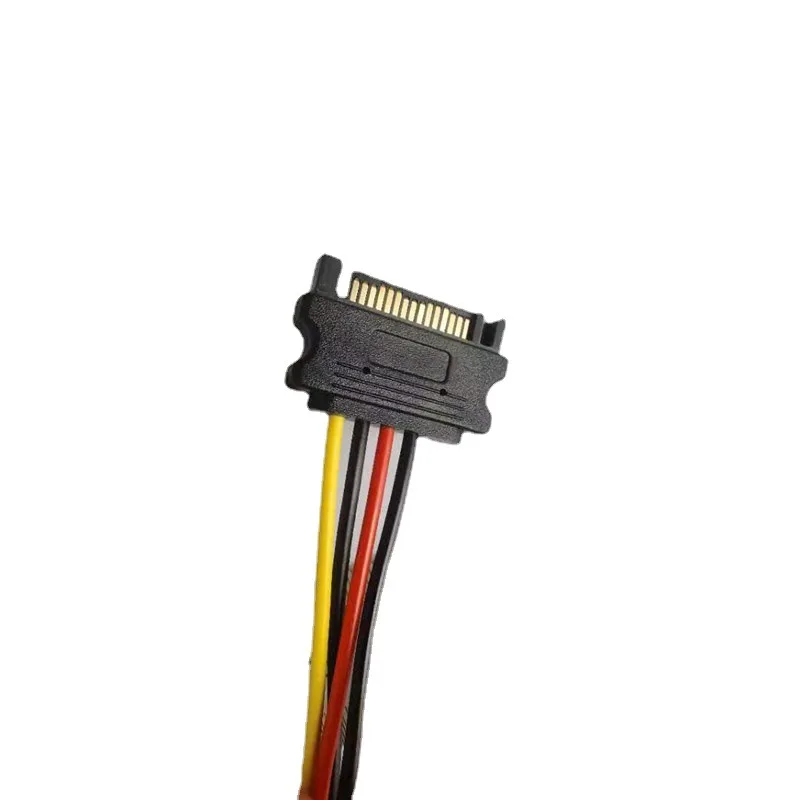 SATA Power Cable Serial SATA 15pin Female to Molex IDE 4pin Female Power Supply for HDD Power Cable