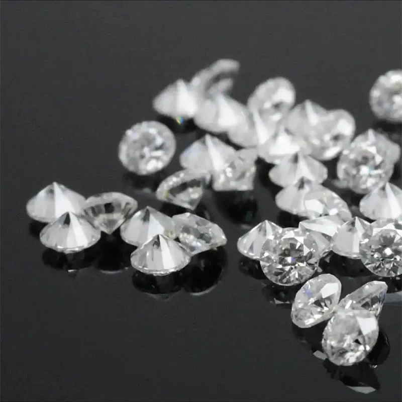 

Moissanite Loose Stone Round Shape D Color Small Size 0.8mm~2.9mm 1.0ct / Pack Gemstone for DIY Charms Jewelry Making Materials