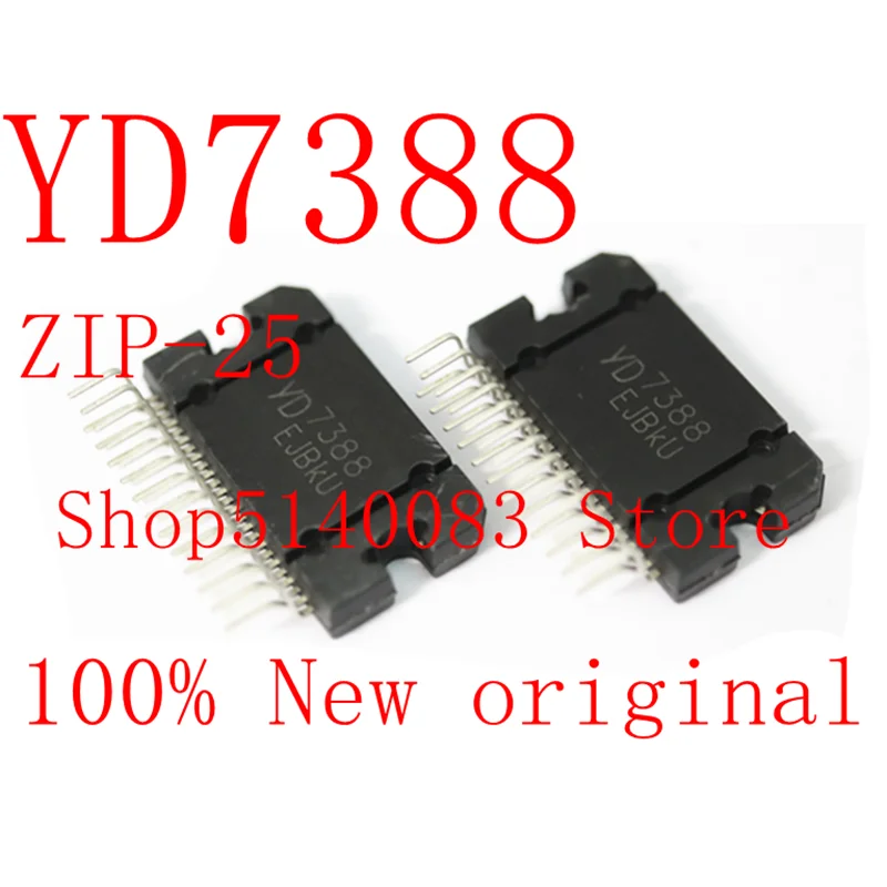 1 pces tda7388 cd7388cz yd7388 7388 zip-25 automóvel amplificador bloco chip ic novo