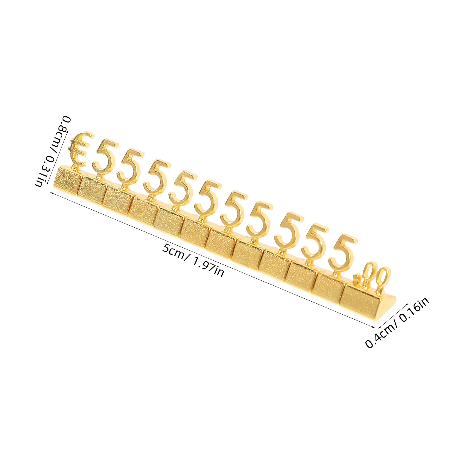 Metal Price Tag Sale Display Stand Cubes Signs for Store Board Jewelry Adjustable Show Rack