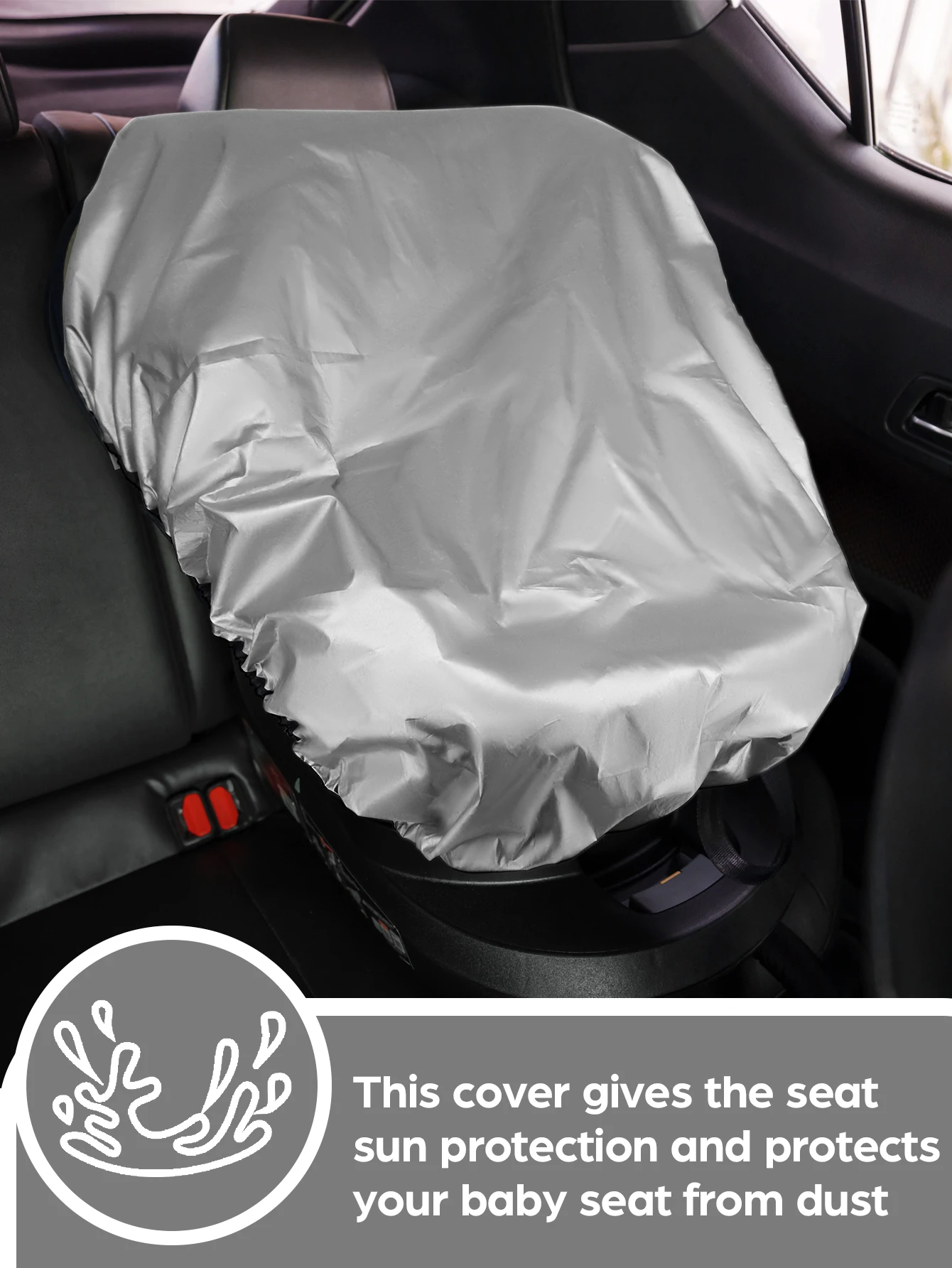 Universal baby car seat sun shade cover — UV & heat protection 2