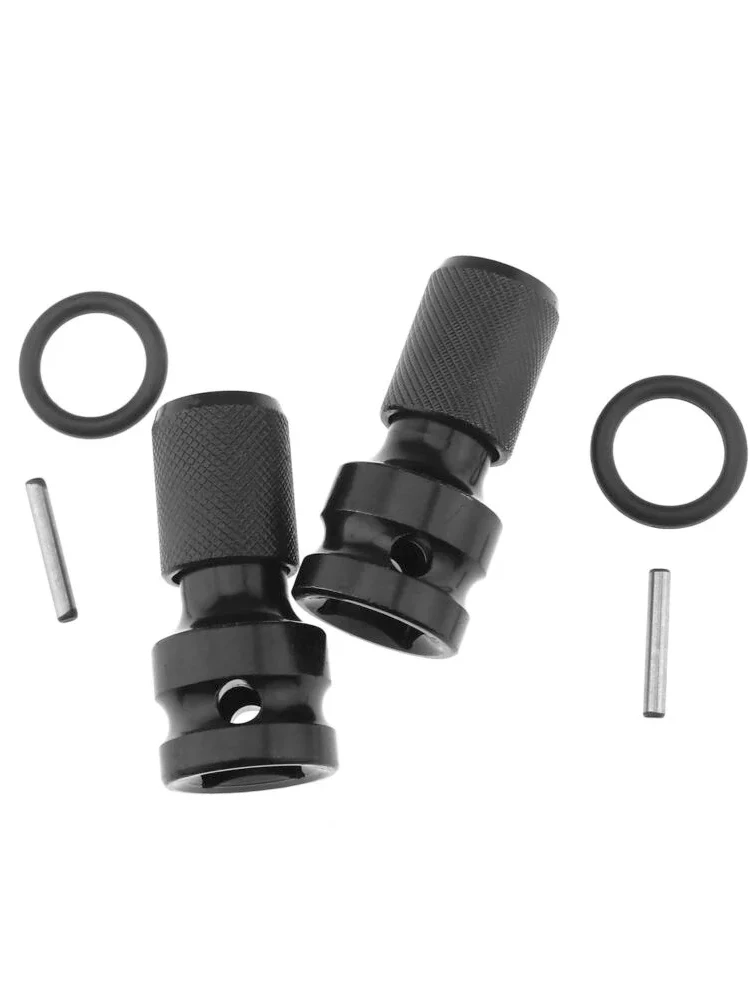 Adaptateur de mandrin de convertisseur à douille femelle hexagonale de 1/2 pouces à entraînement carré de 1/4 pouces à dégagement rapide pour clé à chocs et à cliquet
