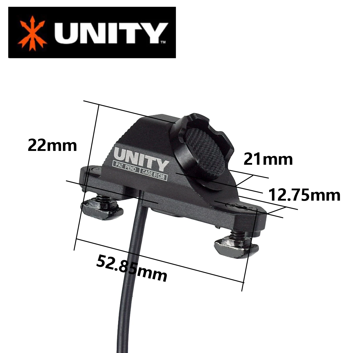 UNITY Tactical Pressure Remote Switch Mlok Keymod 20mm Rail Mount For SureFire M300 M600 DBAL-A2 PEQ15 2.5 3.5 SF