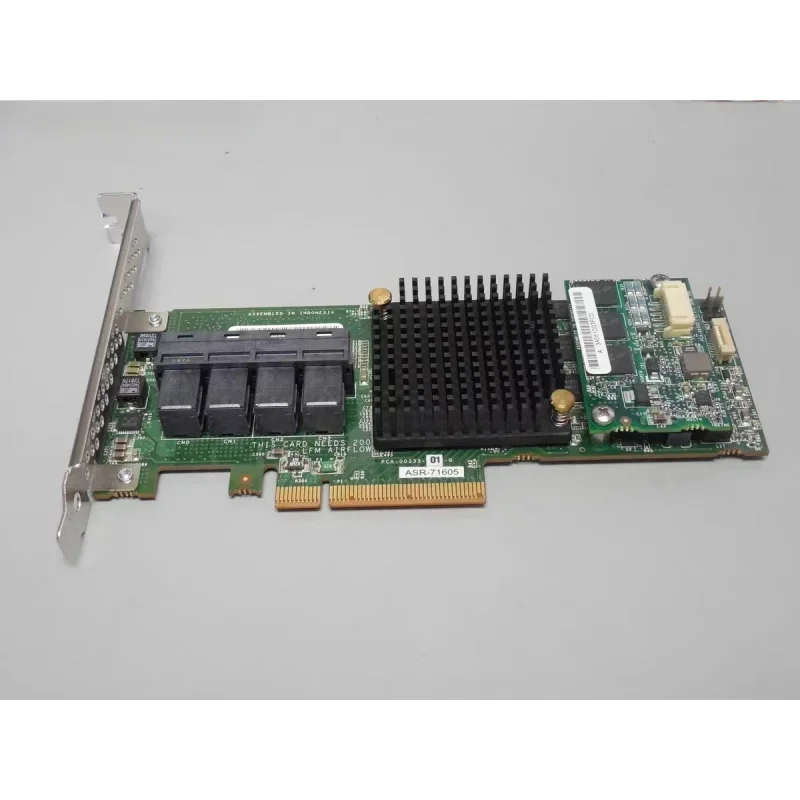 For Adaptec ASR-71605 16-Port 6Gb/s 1GB SAS SATA PCIe RAID Controller PCIe 3.0 x8