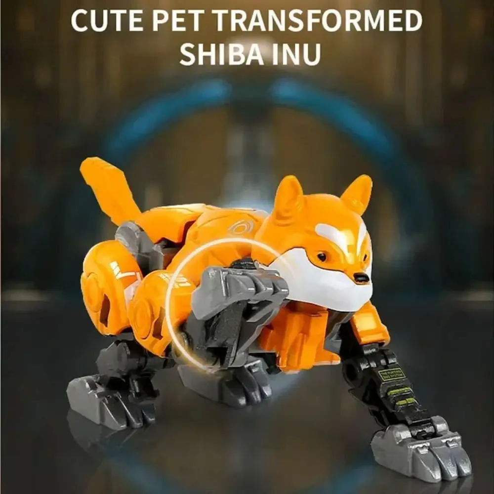 

2 in 1 Deformation Robot Dog Dog Model Toys Transformation Robot Toy Cartoon Movable Deformation Action Figure Children's Toy