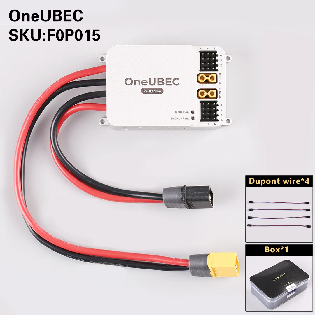Zero One OneUBEC Ultra-Low-Loss Step-Down Regulated Power Supply High-Voltage High-Current Supports PX4 CAN & I2C for Electronic