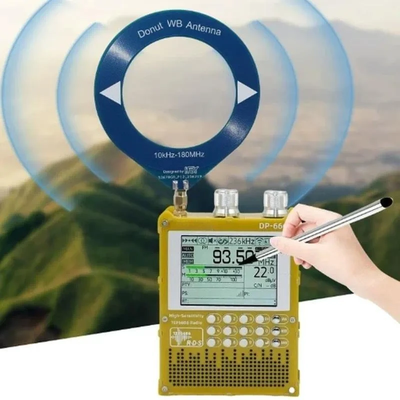 for DP666 Radio 2.8 Inch IPS Touch Screen Full Band FM LW MW SW Portable Receiver
