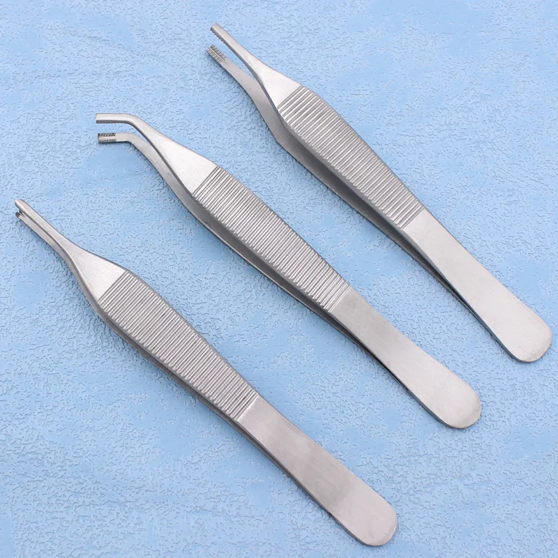 Dental Surgical Tissue Tweezer Set Dental Forcep Extraction Hemostat Medical Tweezer Dentist Surgery Tool Stainless Steel Supply