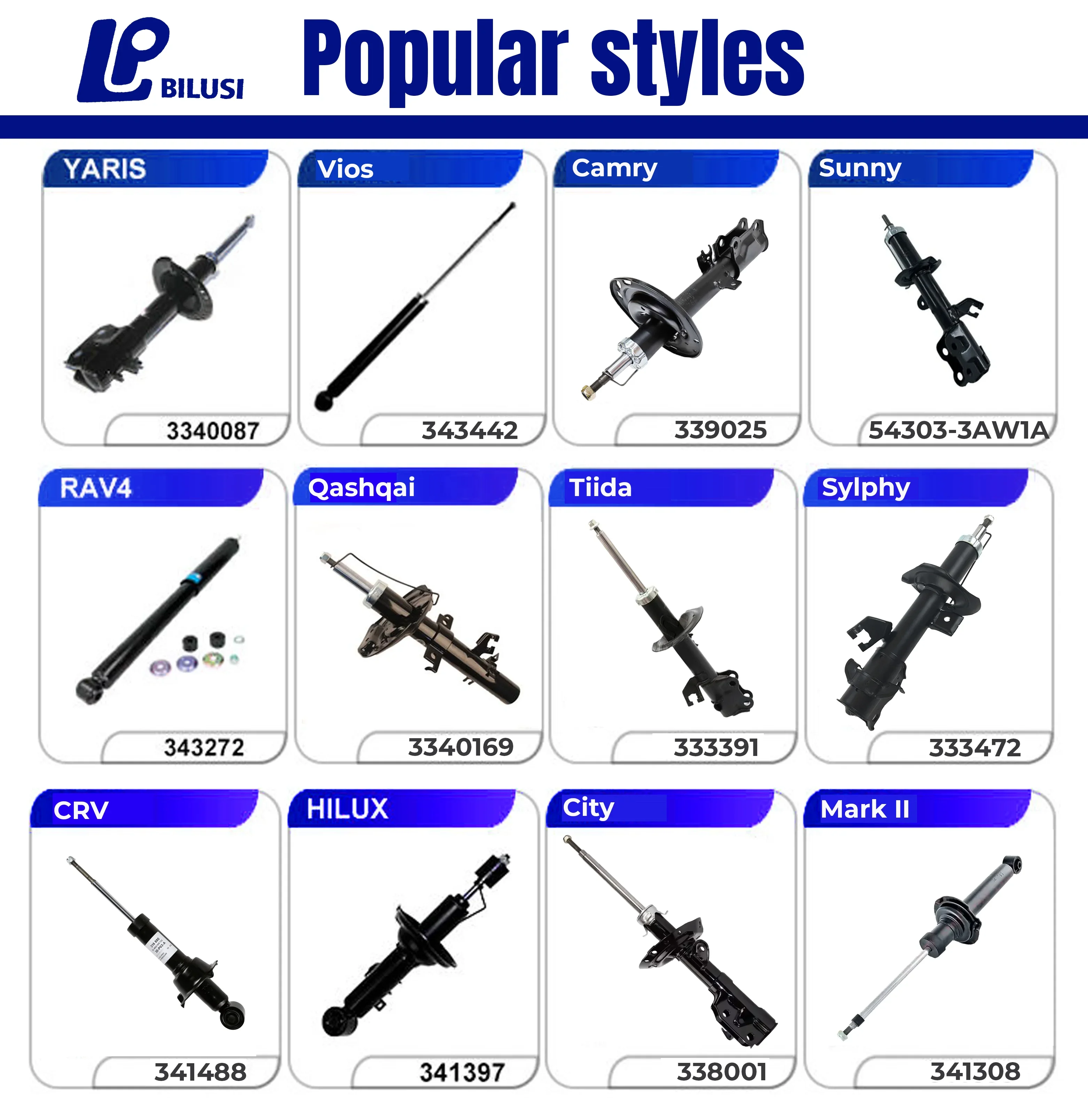 High Quality Other Auto Parts Car Shock Absorbers for Cars