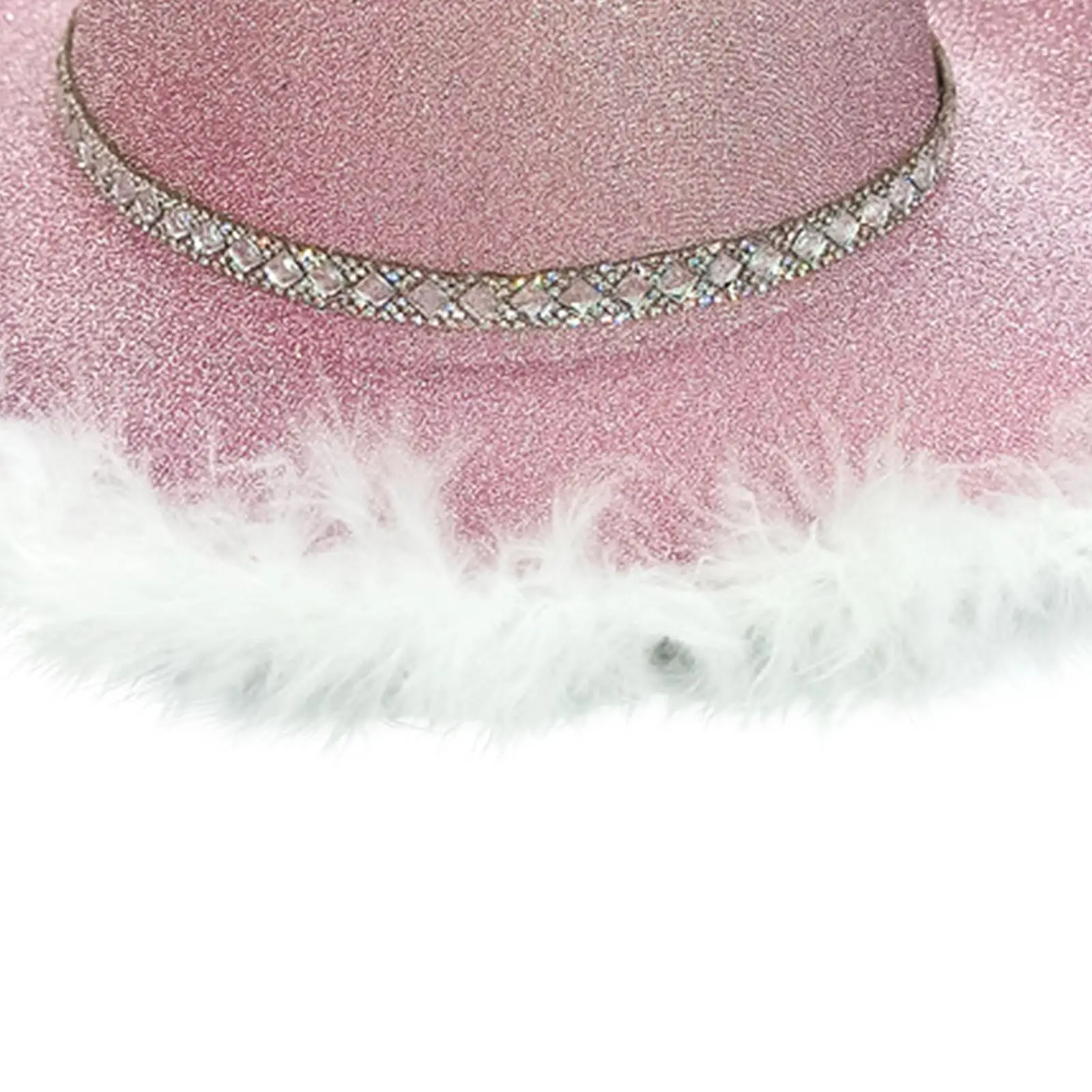 Western Cowgirl Hat Sun Hat Bling Costume Accessories Glitter Cowboy Hat for Party Festivals Cosplay Birthday Women