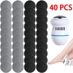 40 PCS Electric Foot Grinder Portable File For Heels Vacuum Callus Remover Foot Care For Hard Cracked Pedicure For Tools Feet