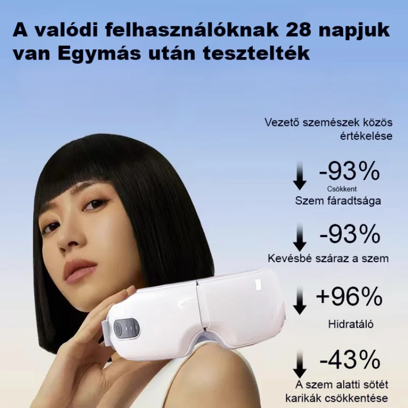 Eye Massager Folding Air Bag Hot Compress Vibration Eye Protector Heating Eye Massager Instant Massage  Eye Relax Fatigue