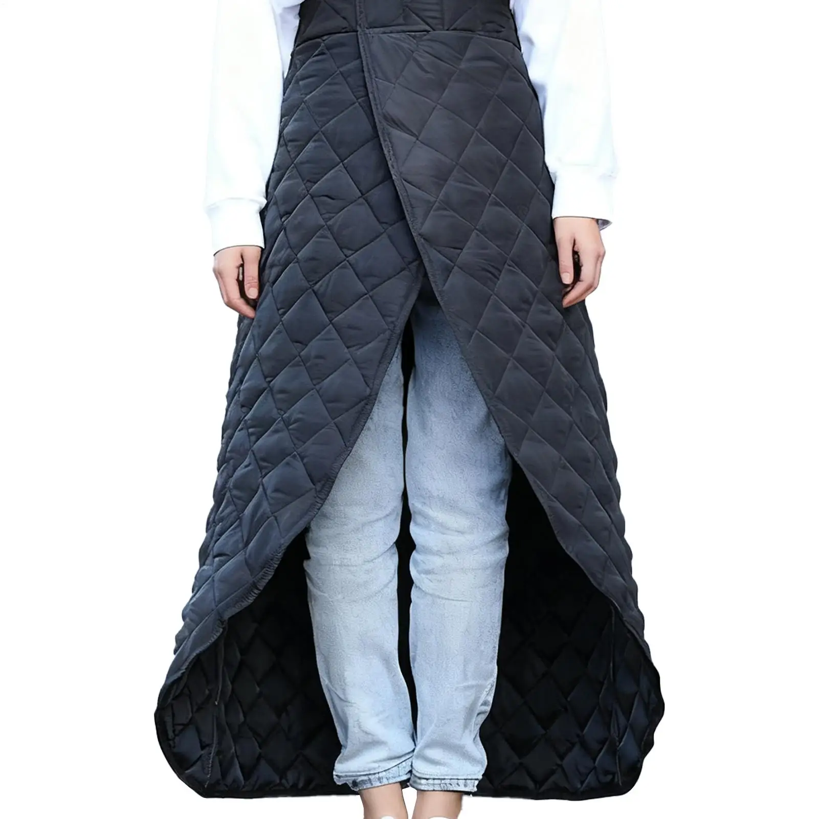Winter Motorcycle Riding Warm Blanket Waterproof Wearable Adjustable Windproof Cover Heelchair Leg Blanket For Riding Scooter 2