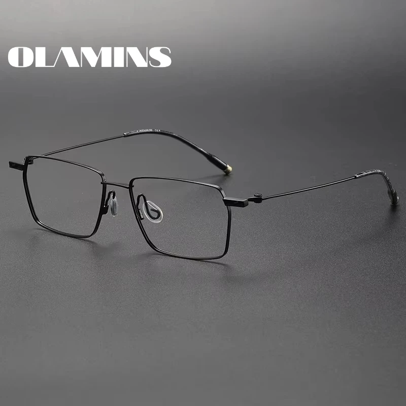 

OLAMINS Spectacle Frames Women Men Optical Titanium Eye Glasses Reading Eyeglasses Frames