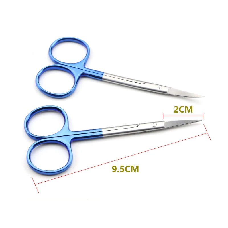 Ophthalmic Scissors Double Eyelid Scissors Gold Handle Scissors Cosmetic Instruments