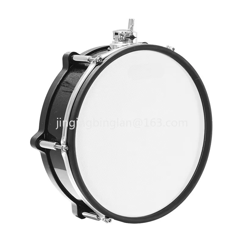 Factory Price 12-inch Dual Zone Wooden Drum Pad Mesh Head with Tom Stand Rod and Clip
