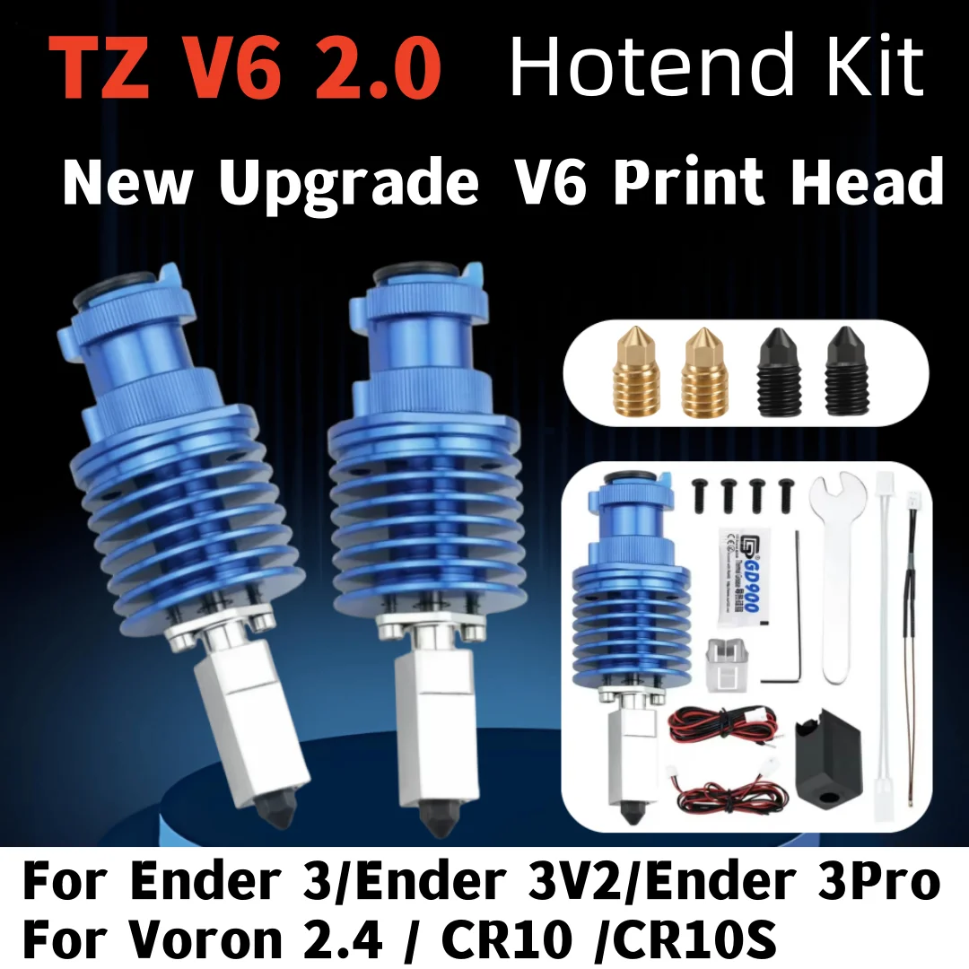 High Speed Print Head Upgrade V6 Hotend Kit For Ender 3/Ender 3 PRO/VORON 2.4 Hi-End Extruder J-head for Prusa Ender 3 V2/CR10