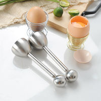 Egg Topper Eggshell Cutter Stainless Steel Egg Cracker Opener Remover Egg Opener Egg Cup Multipurpose Egg Tool Kitchen Gadget