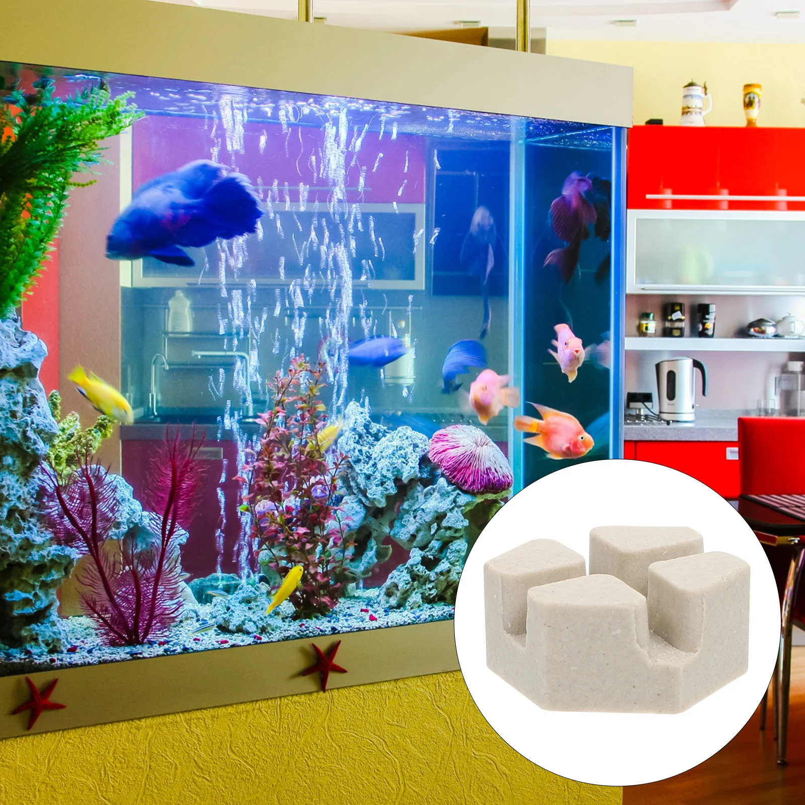 

10Pcs Coral Plate Base Ceramic Durable Rack for Aquarium Coral Breeding Reef Fish Tank Ceramic Base Broken Limb Seat