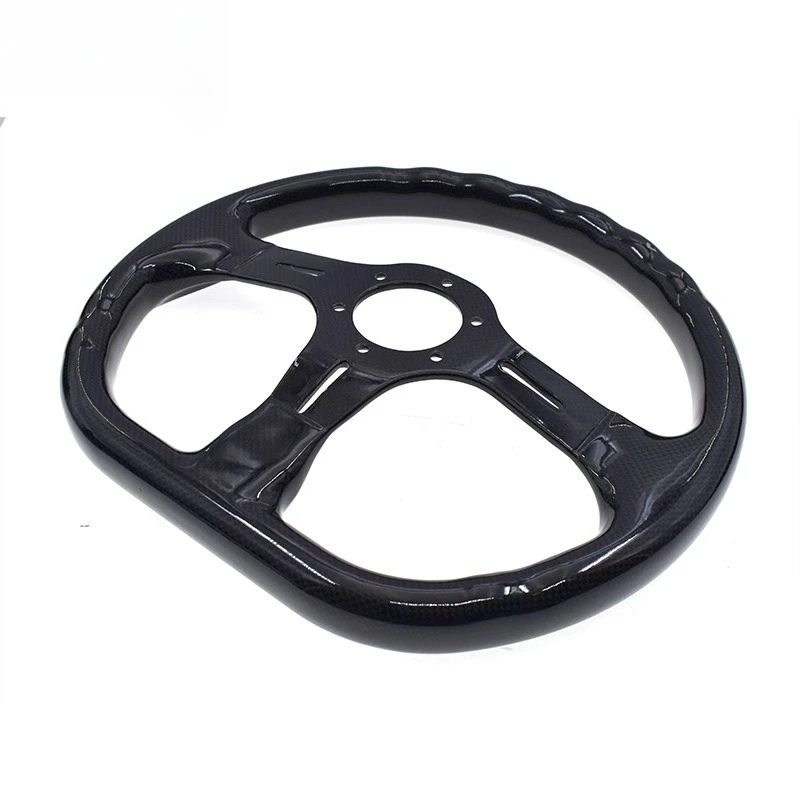 GM Racing Real Carbon Fiber Steering Wheel 14 Inch 350mm Flat Panel Car Steering Wheel
