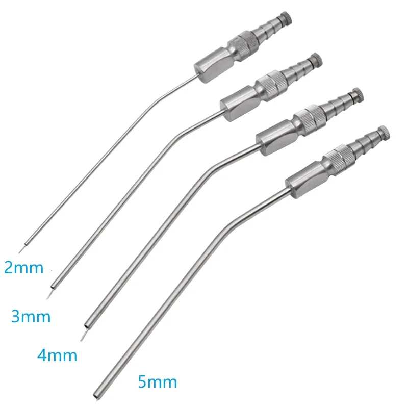 Dental Medical Surgery Aspirator Ferguson Frazier Suction Tube Laboratory Tube 3mm/4mm/5mm Implant Surgical Tool for Dental Clin