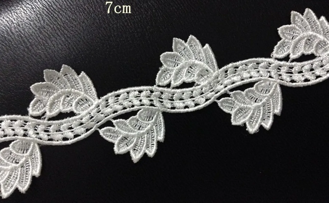 

7cm luxurious water soluble embroidery Tree leaf lace trimmings,clothes decoration accessories,XERY14329e