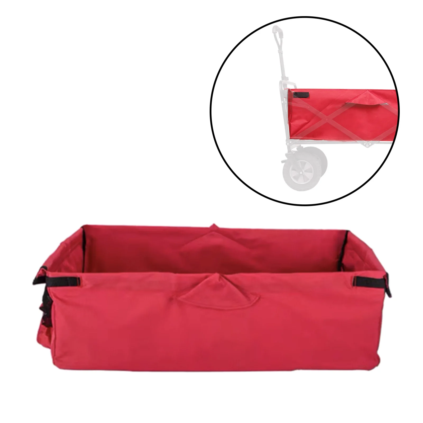 Collapsible Folding Cart Liner Oxford Cloth Garden Cart Hand Push Pull Cart Basket Folding Wagon Cart Liner Trolley Accessories