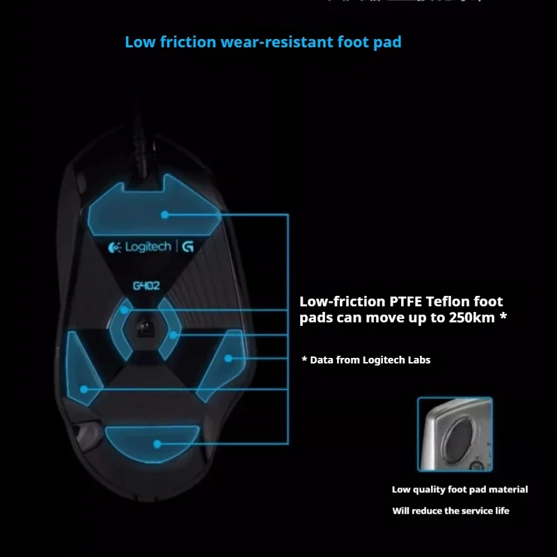 LogitechMX Anywhere 3/ G402/G305/G304 Wired Usb Gaming Mouse With Breathing Light  For Mouse Gamer Competitive Gaming Mouse Log