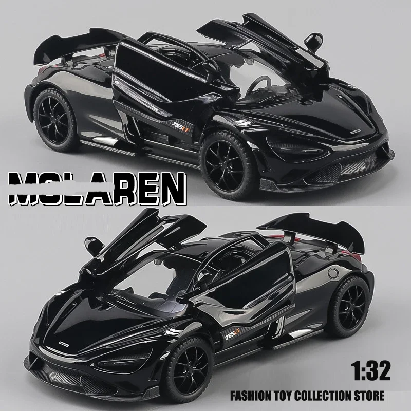 

1: 32 Malaren 765TL Fast and Furious 7 Alloy Car Model Diecasts Toy With Sound and Light Vehicles Decoration Toys For Kids Gift