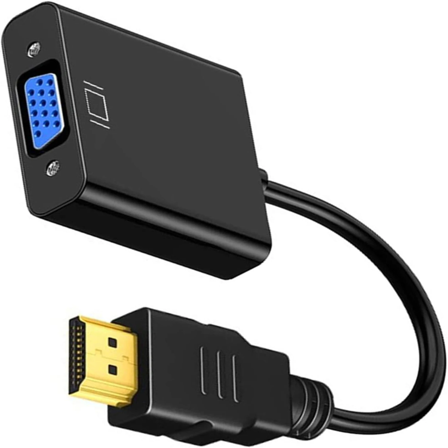 

High Quality VGA Adapter, Male to Female Connector for Computer, Projector, HDTV, Desktop, Laptop, Monitor, and Chromebook - Exc
